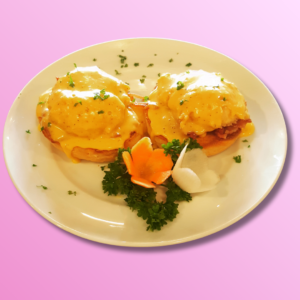 Eggs Benedict breakfast at Jewel Cafe and Restaurant in Barretto, Olongapo