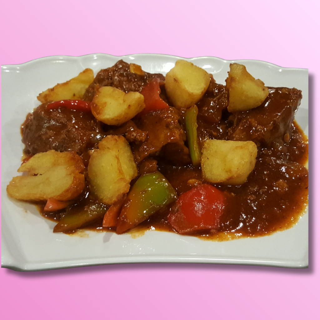 Beef Caldereta served at Jewel Cafe and Restaurant in Barretto, Olongapo